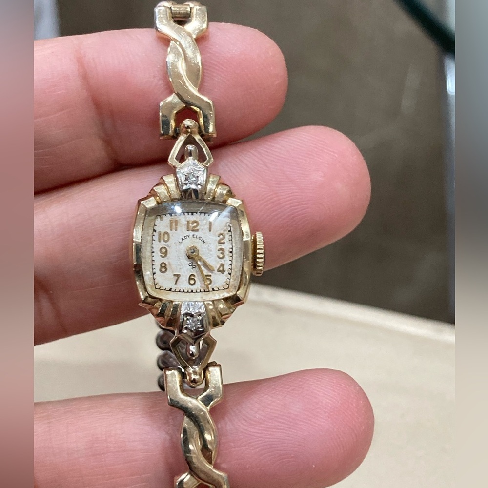 14k gold watch